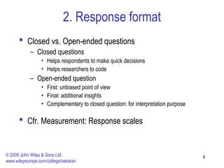 Comprehensive Guide to Data Collection Methods and Questionnaire Design ...