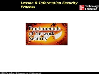 Lesson 8-Information Security
Process
 
