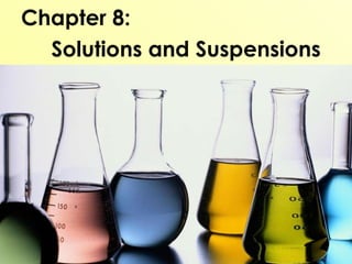 Chapter 8:    Solutions and Suspensions 