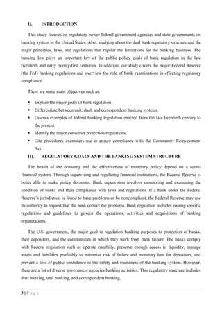 Chapter08: Bank Legislation and Regulation Report | PDF