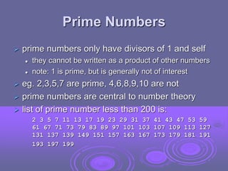 Crptography and network security Number theory - | PPT