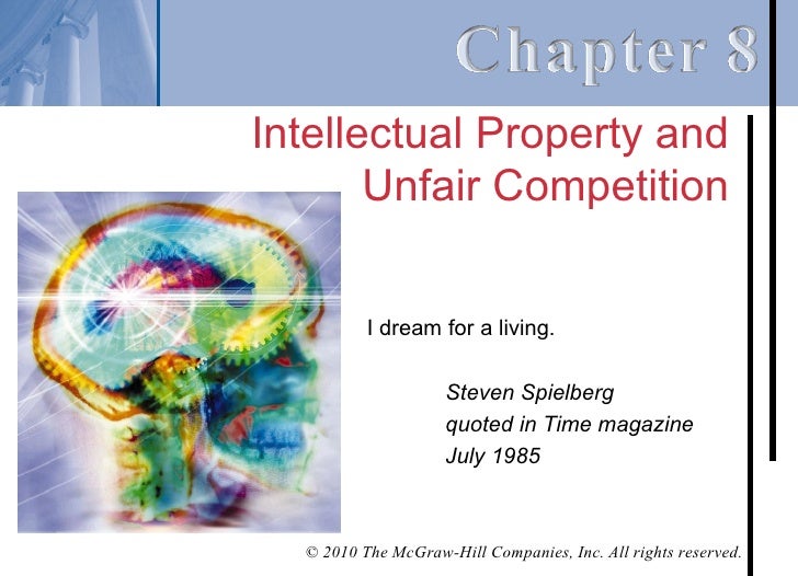 Chapter 8 Intellectual Property and Unfair Competition