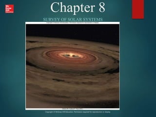 Chapter 8
SURVEY OF SOLAR SYSTEMS
Copyright © McGraw-Hill Education. Permission required for reproduction or display.
 
