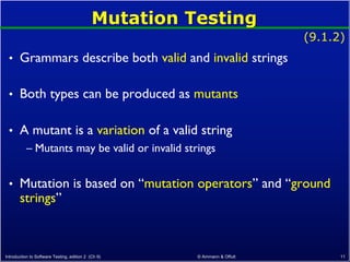 Introduction to Software Testing Syntax-based Testing | PDF