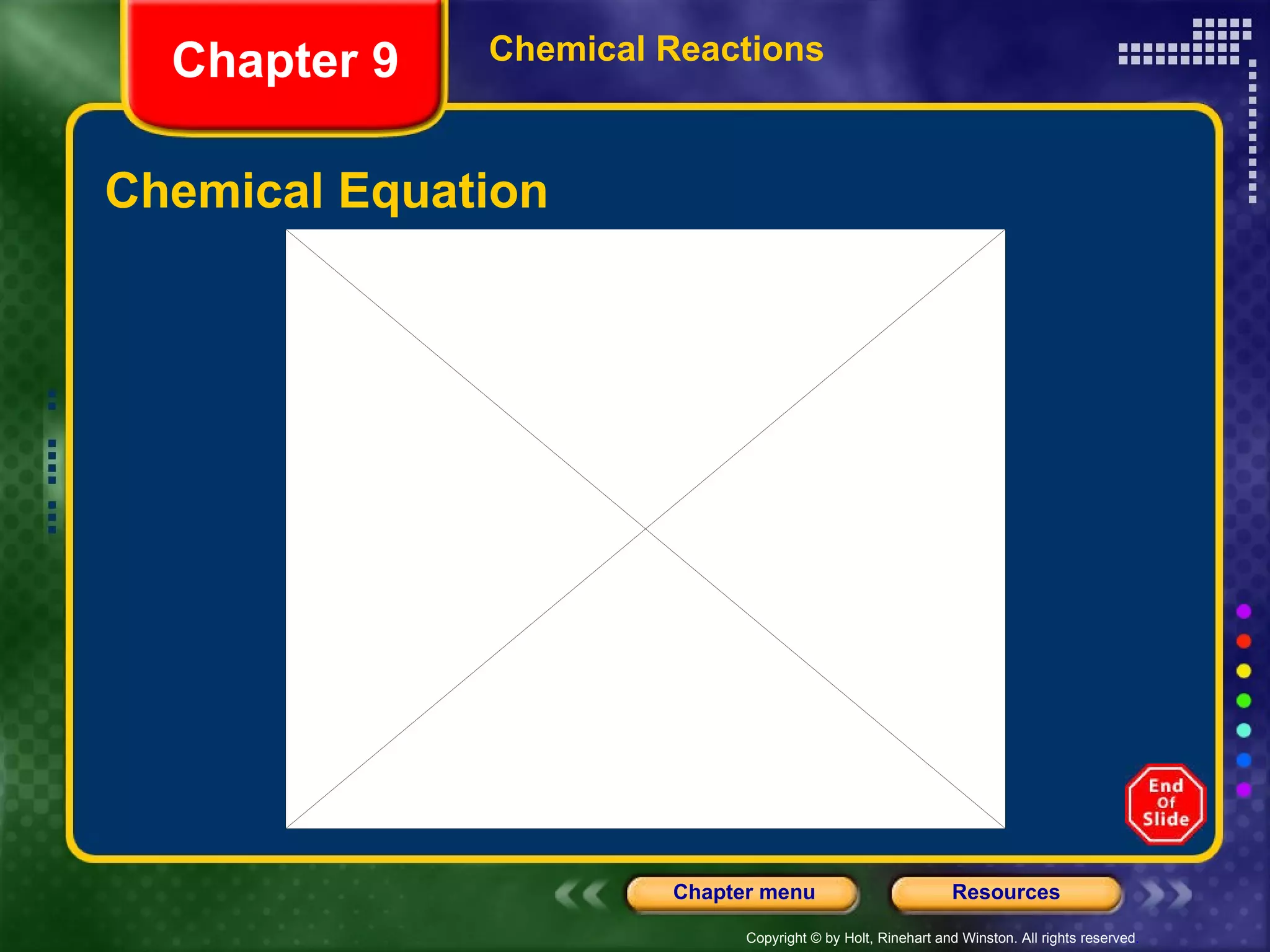 Chemical Equation Chemical Reactions Chapter 9 