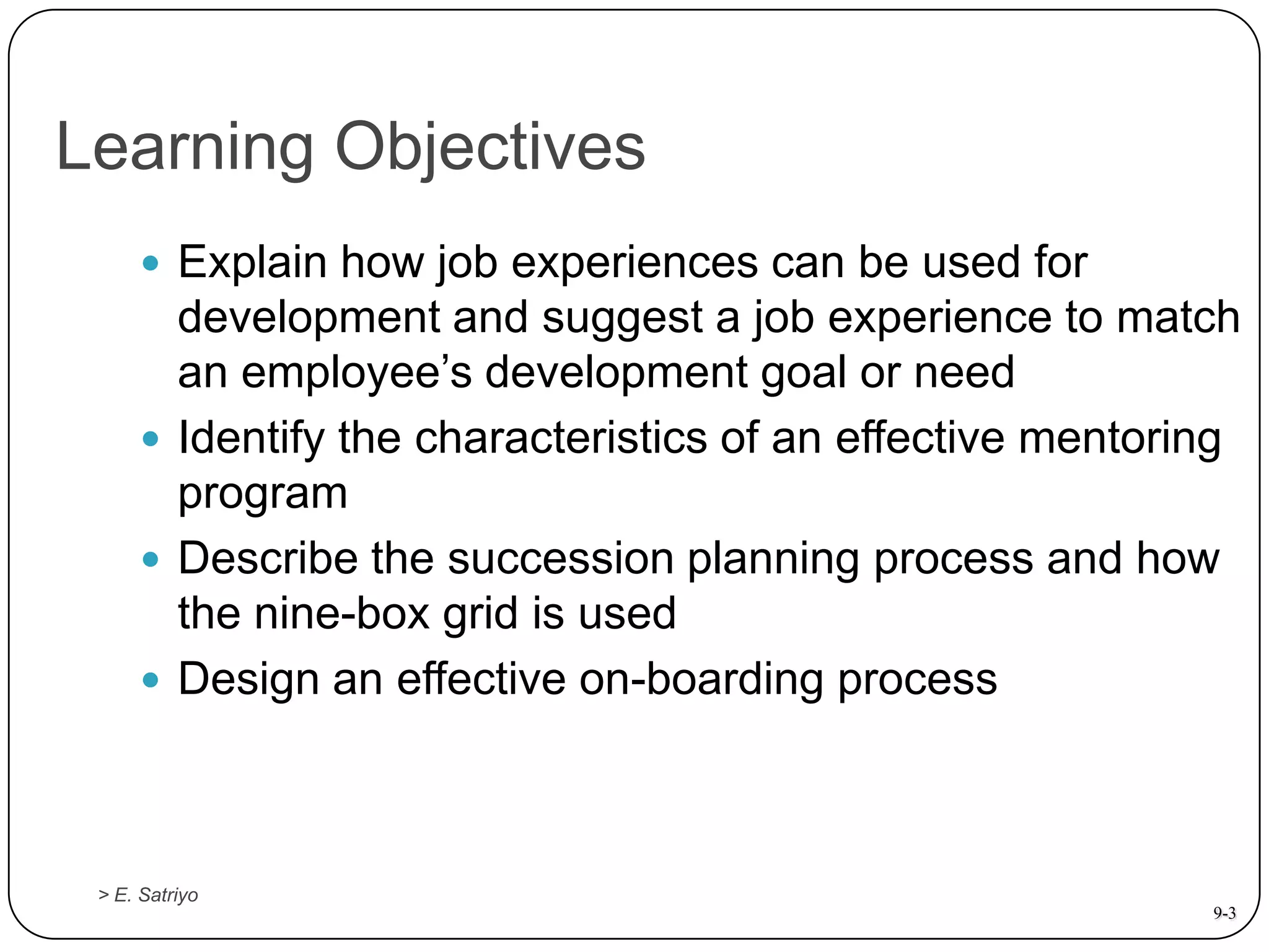 Employee Training & Development Ch 09 | PPTX