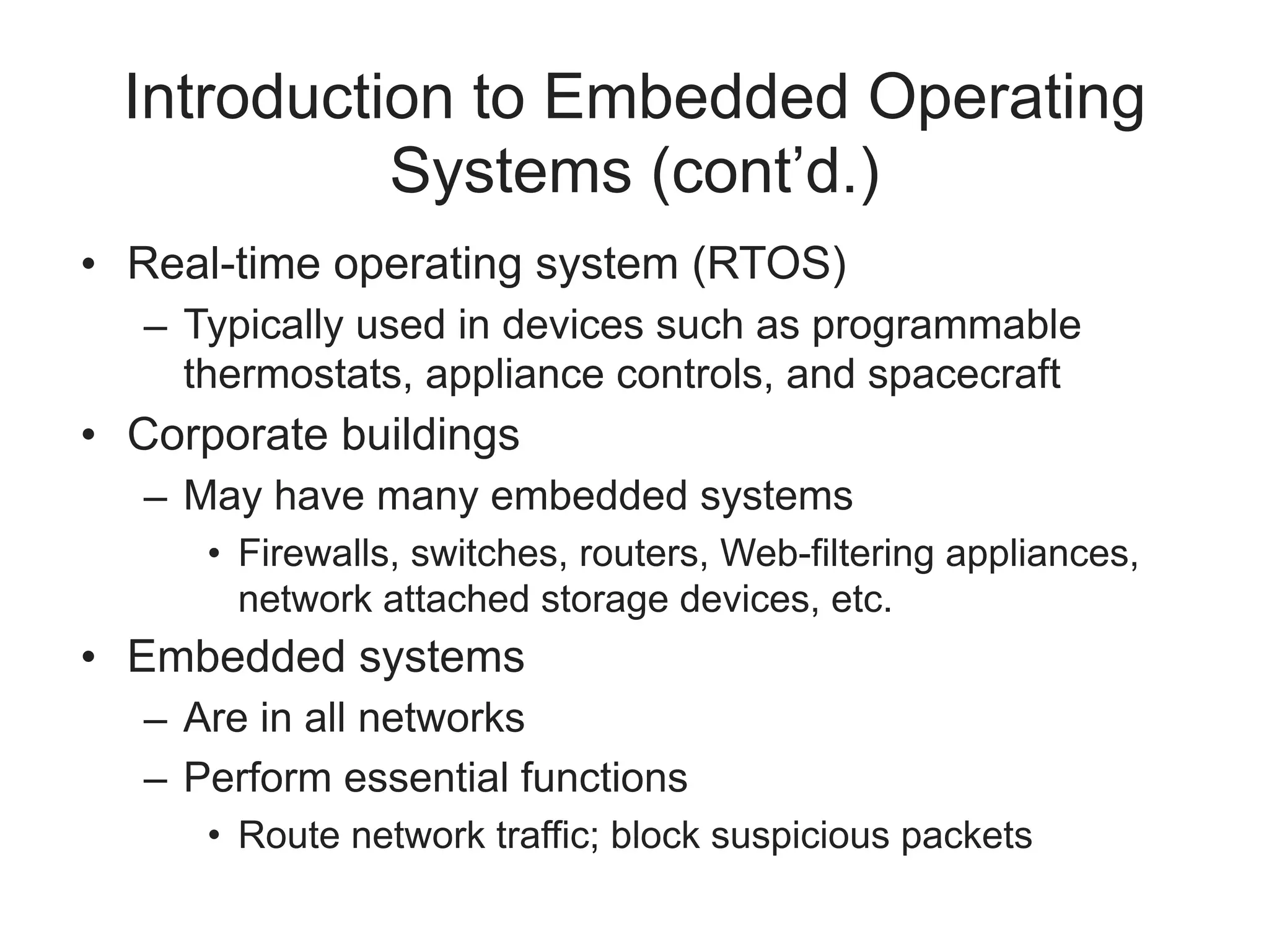 Ch 9: Embedded Operating Systems: The Hidden Threat | PDF