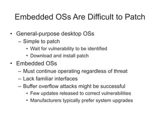 Ch 9: Embedded Operating Systems: The Hidden Threat | PDF