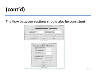 (cont’d)
The flow between sections should also be consistent.
© Copyright 2011 John Wiley & Sons, Inc. 9-10
 