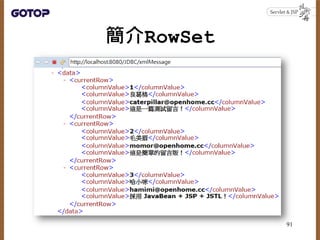 簡介RowSet
91
 