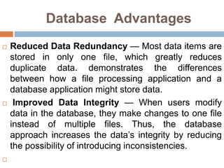 Ch # 09 database management system | PPT