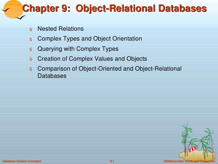 object relational databases in dbms