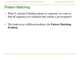 Ch09 combinatorialpatternmatching | PDF