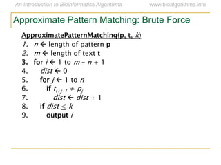 Pattern Matching Pdf Ch09 combinatorialpatternmatching | PDF