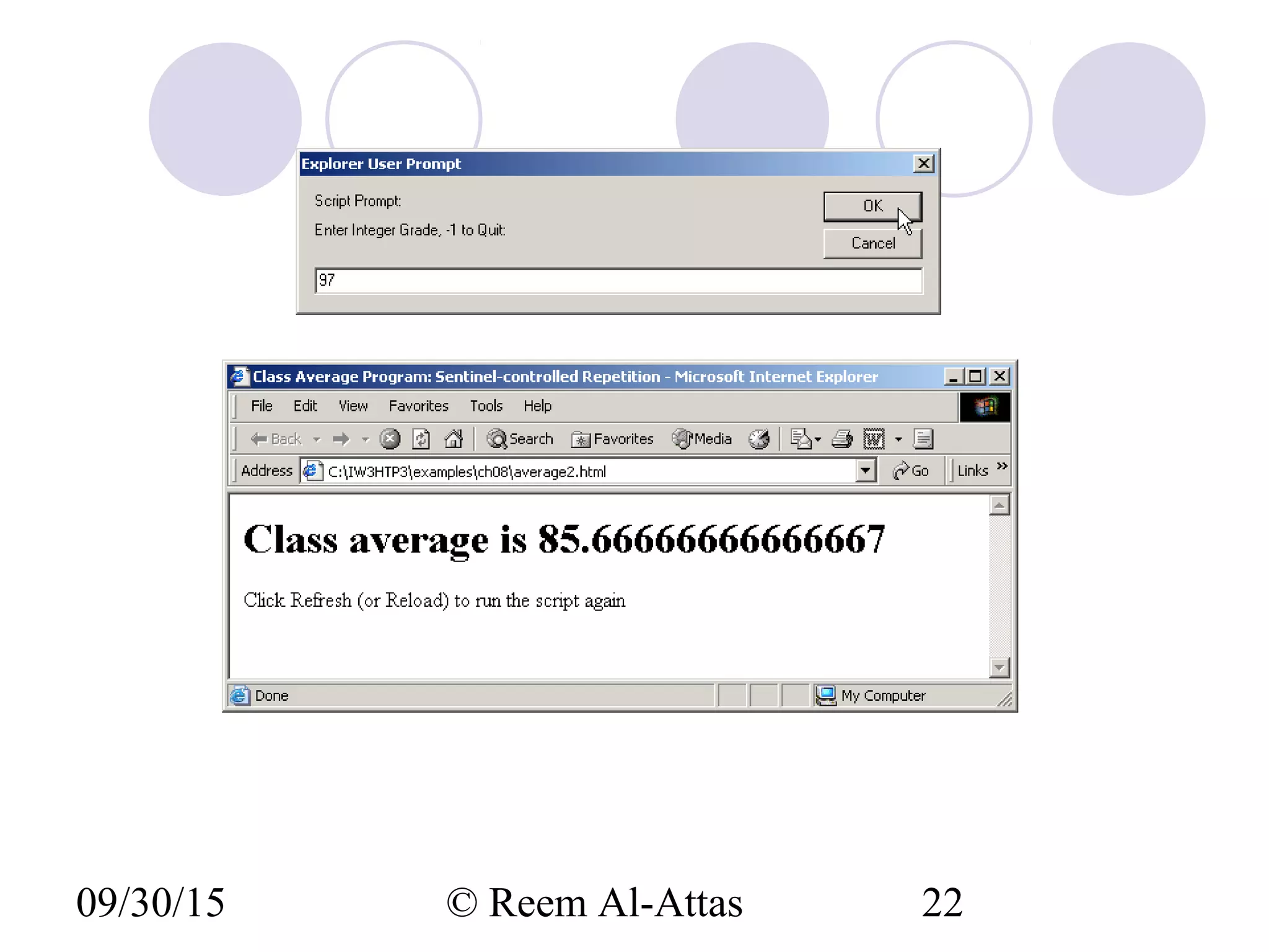 09/30/15 © Reem Al-Attas 22
 