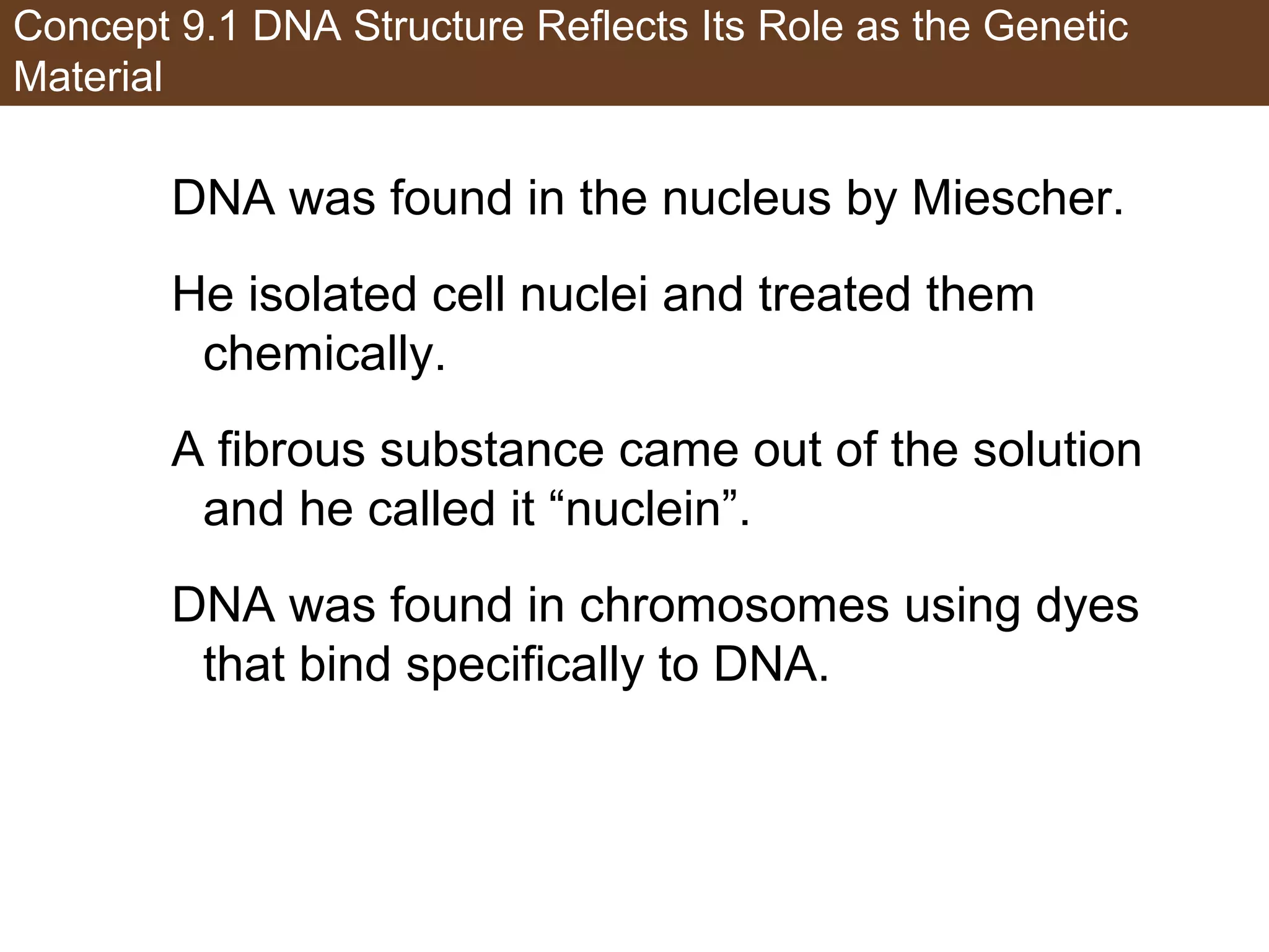 Ch09 lecture dna and its role in heredity | PPT