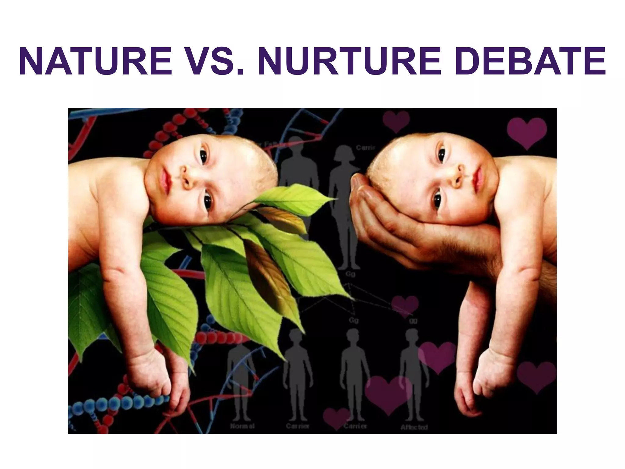 NATURE VS. NURTURE DEBATE
 