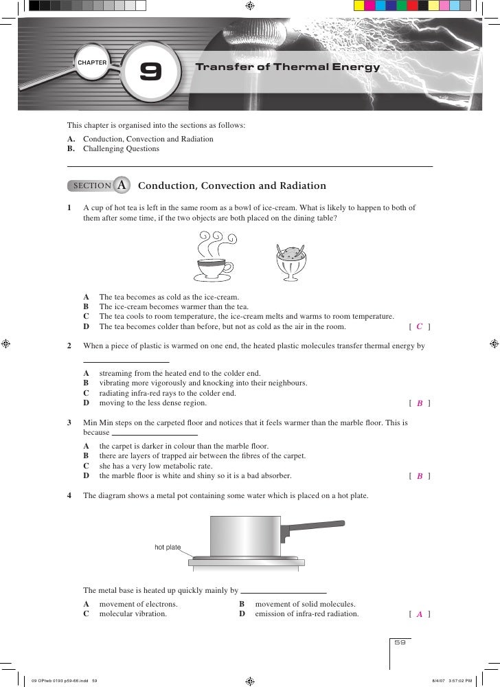 Printables Convection Conduction Radiation Worksheet conduction convection radiation worksheet davezan vintagegrn