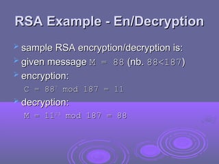 Victorian Rsa Example cryptographyandnetworksecuritypptwilliamstallings | PPT