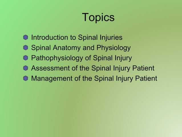 spinal | PPT