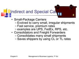 Tl Carrier Example Ch09 the transportation_system | PPT