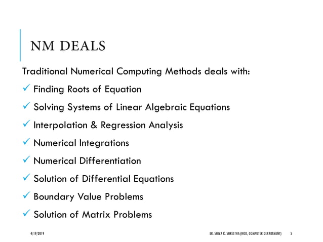 Numerical Computing | PDF | Physics | Science