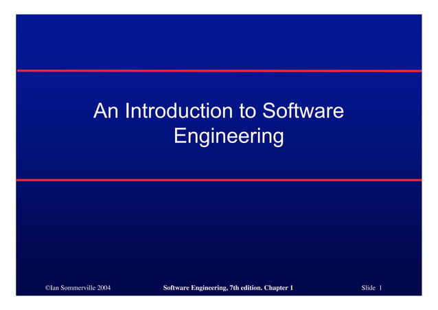 Software Engineering - Ch1 | PDF