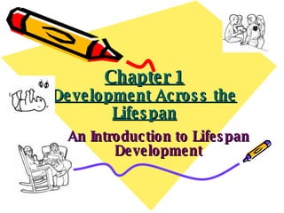 Chapter 1 Development Across the Lifespan An Introduction to Lifespan Development 