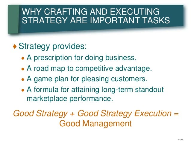 crafting and executing strategy 20th edition pdf