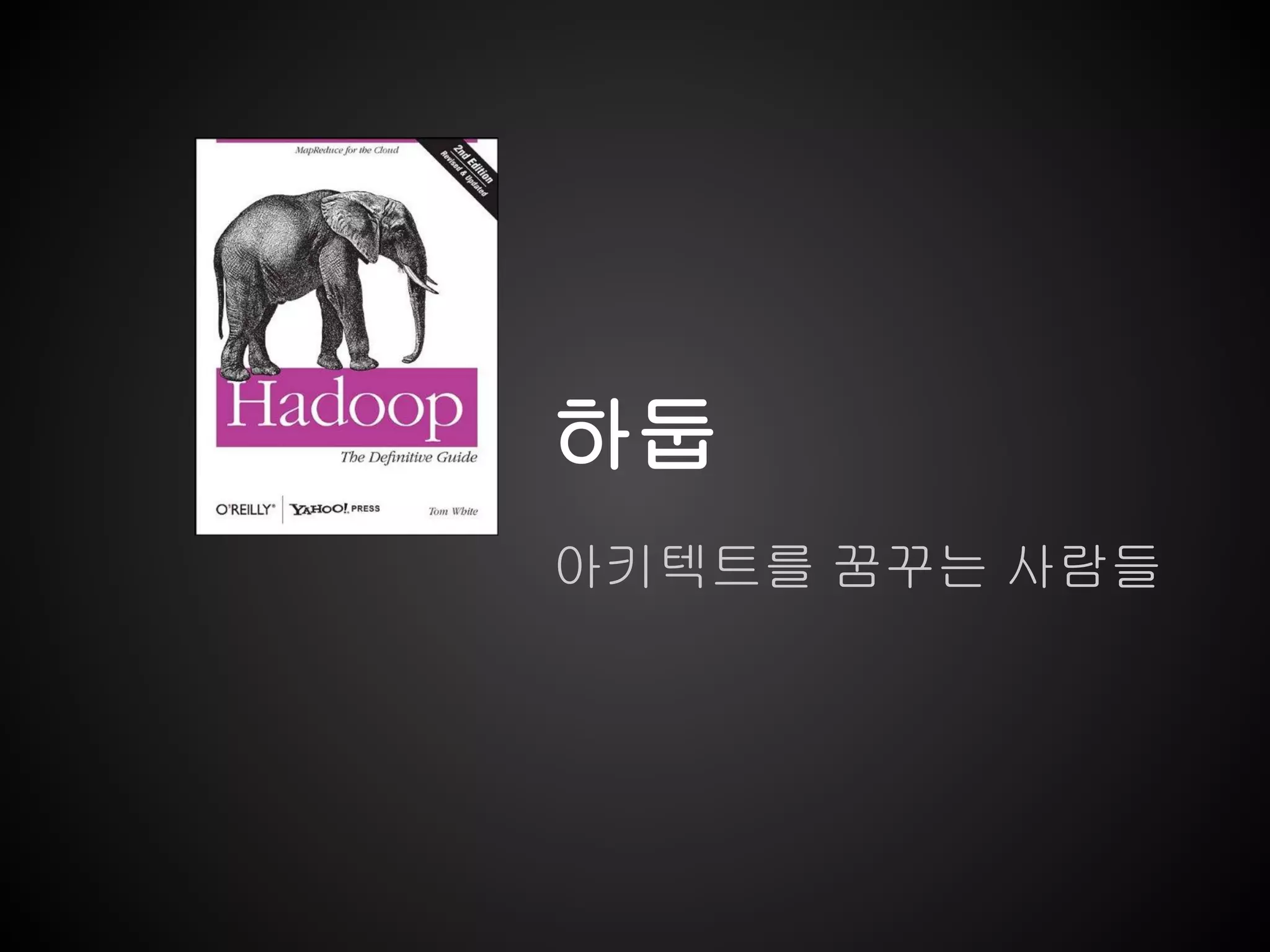 하둡
아키텍트를 꿈꾸는 사람들
 