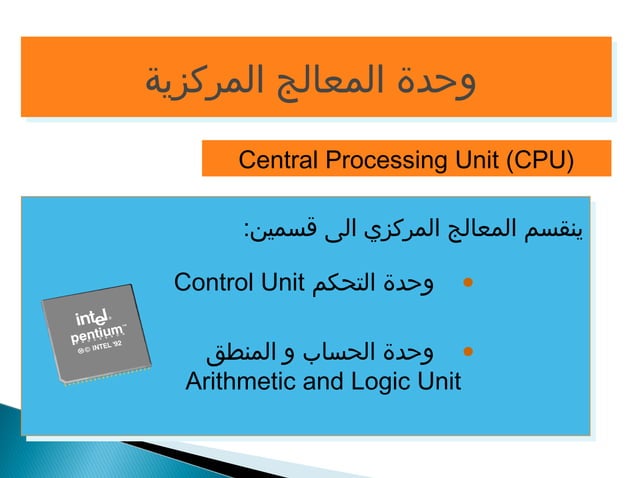 مكونات الحاسوب | PPT