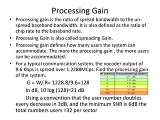 Introduction to spred spectrum and CDMA | PPTX
