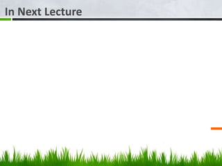 In Next Lecture