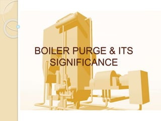 BOILER PURGE & ITS
SIGNIFICANCE
 