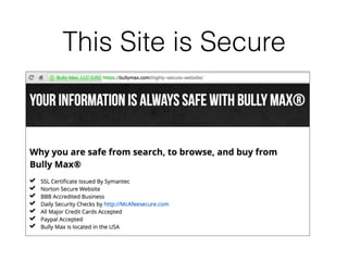 This Site is Secure
 