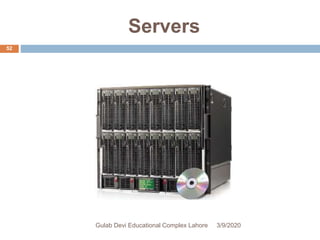 Servers
3/9/2020Gulab Devi Educational Complex Lahore
52
 