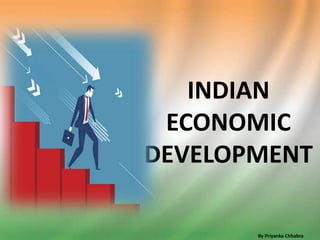 INDIAN
ECONOMIC
DEVELOPMENT
By Priyanka Chhabra
 