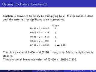 Binary Number System and Codes | PDF