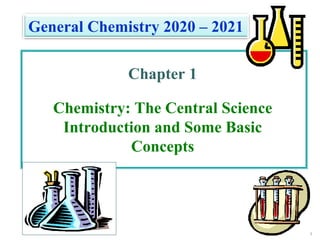 1
Chapter 1
Chemistry: The Central Science
Introduction and Some Basic
Concepts
General Chemistry 2020 – 2021
16
 