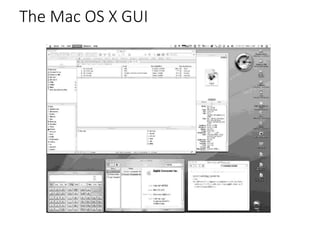 The Mac OS X GUI
 