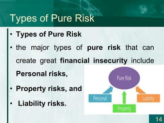 Properties Risk Personal Risk Introduction to risk management for economic | PPT