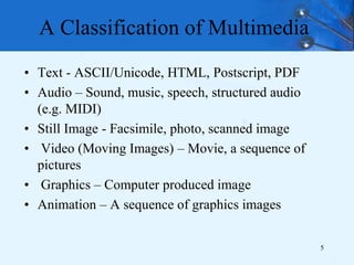 introduction to multimedia system course.ppt | Computing | Technology ...