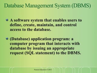 database systems and concepts for engineers | PPT