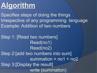 introduction to c language , basic data types, constants etc | PPT