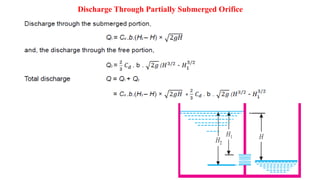 One Chapter Flow Chapter one CHARACTERSTICS FLOW OVER NOTCH AND WEIR | PPTX
