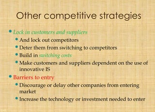 Strategic Lock In Chapter one: Foundation Concepts of Information Technology and ...