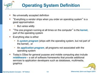 introduction to operating system- main concepts | PDF