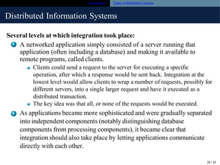 Comprehensive Introduction to Distributed Systems in Software ...