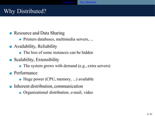 Comprehensive Introduction to Distributed Systems in Software ...