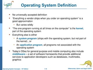 Operating - sistem services chapter one. | PDF